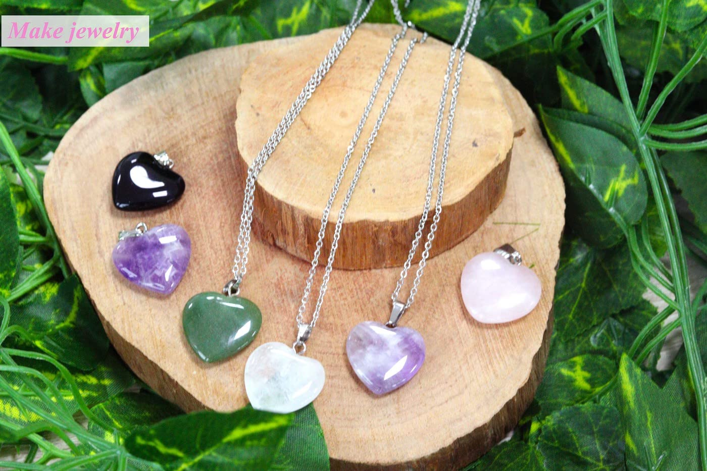 YATOJUZI 20PCS Natural Crystal Hearts Crystals and Healing Stones Heart Gems Gemstones Chakra Pocket Stone Bulk Wholesale Polished Stones Spiritual Gifts for Women Men Valentine's Day Favors