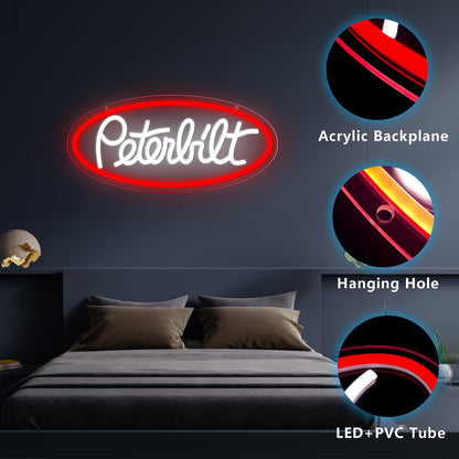International Harvester Neon Signs for Wall Decor Dimmable IH Tractor Vehicle Neon Light Farm Repair Shop Basement Signs USB Powered for Farm Bedroom Man Cave Bar Birthday Gifts