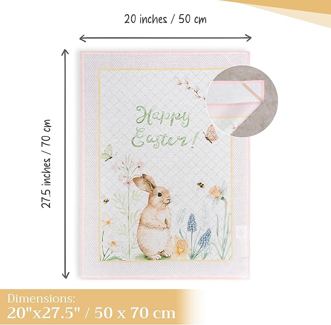 Maison d' Hermine Kitchen Towels Set of 3 100% Cotton 27.50" x 20" Reusable