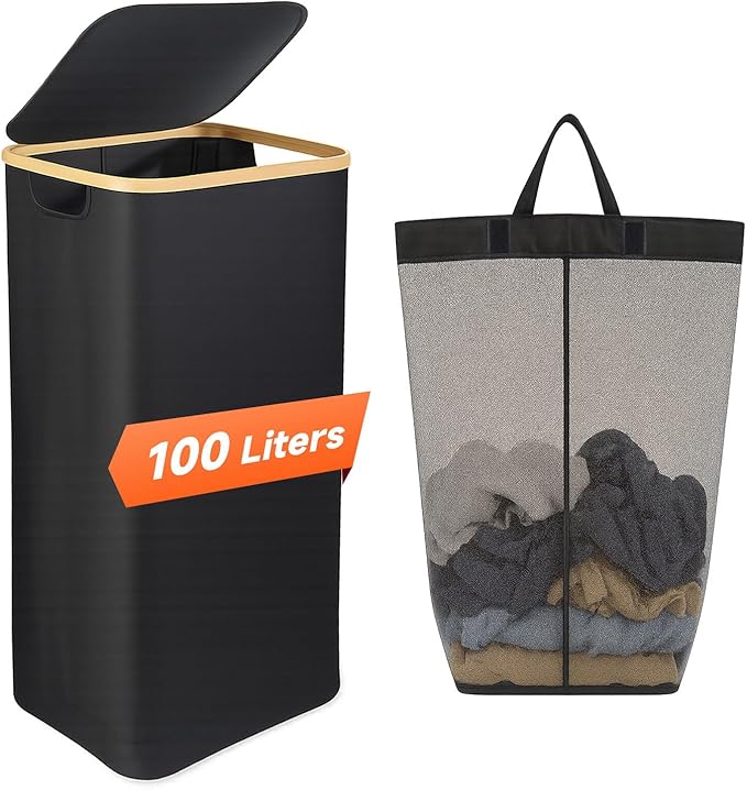 26 Gall/100L Foldable Laundry Hamper