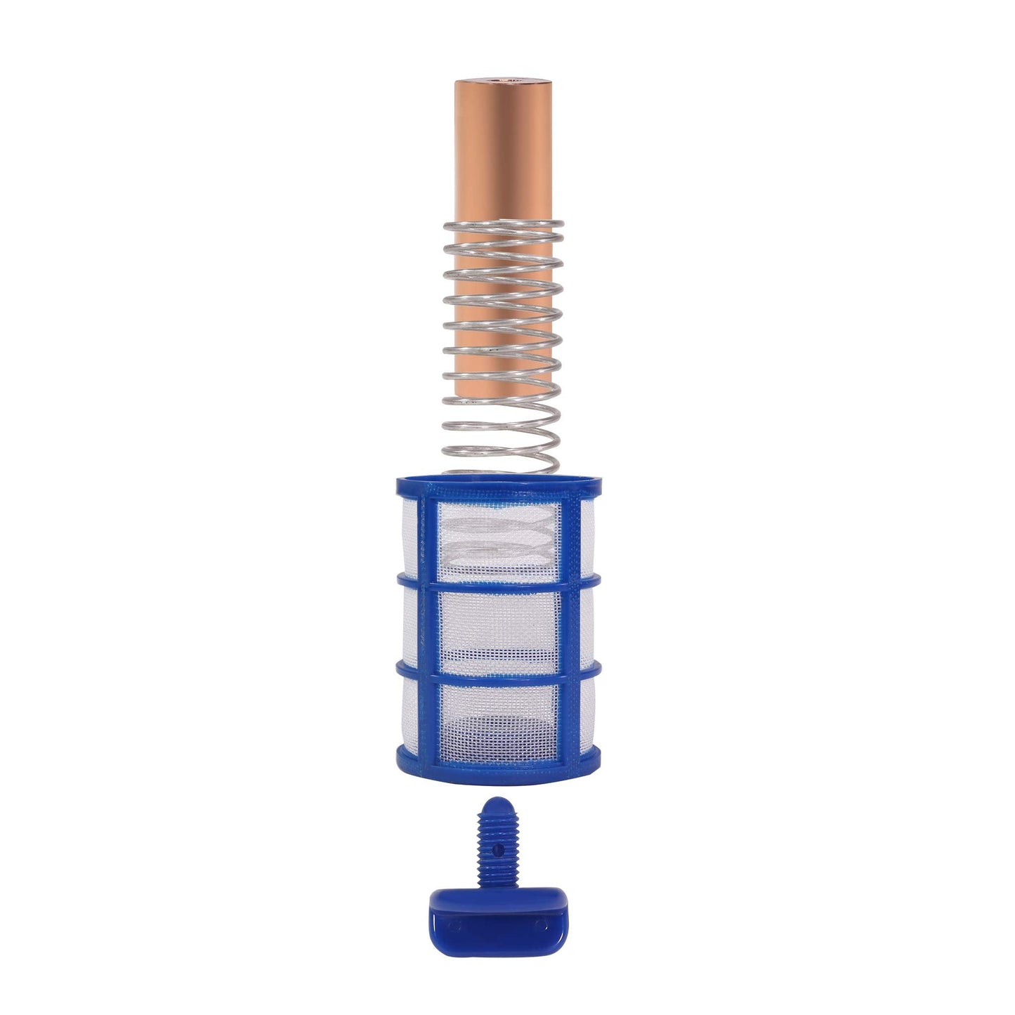 XtremepowerUS 90133 Reduces Chlorine Algae Purifier Pool Solar Ionizer Copper, Blue, Replacement Anodes Copper & Screen Basket Kit