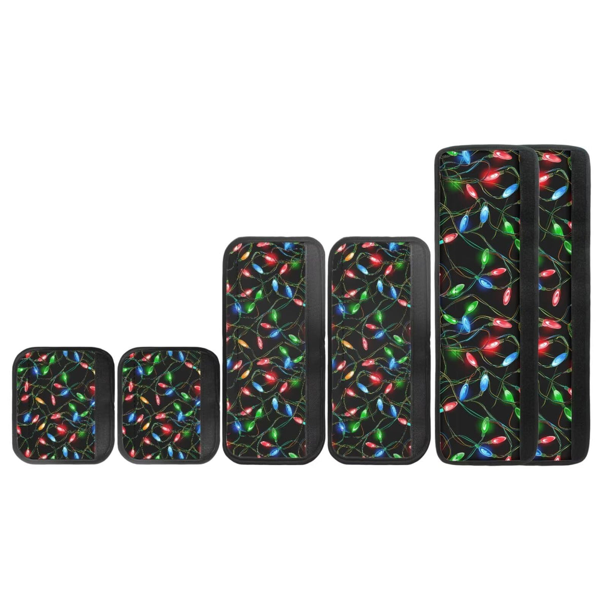 Yatixapu Refrigerator Door Handle Covers Pack of 6, Christmas Lights Washable Antiskid Protector for Fridge Oven Dishwasher, Keep Your Kitchen Appliance Clean from Smudges Food Stains