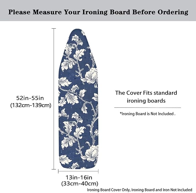Sprowallow Vintage Flowers Ironing Board Covers
