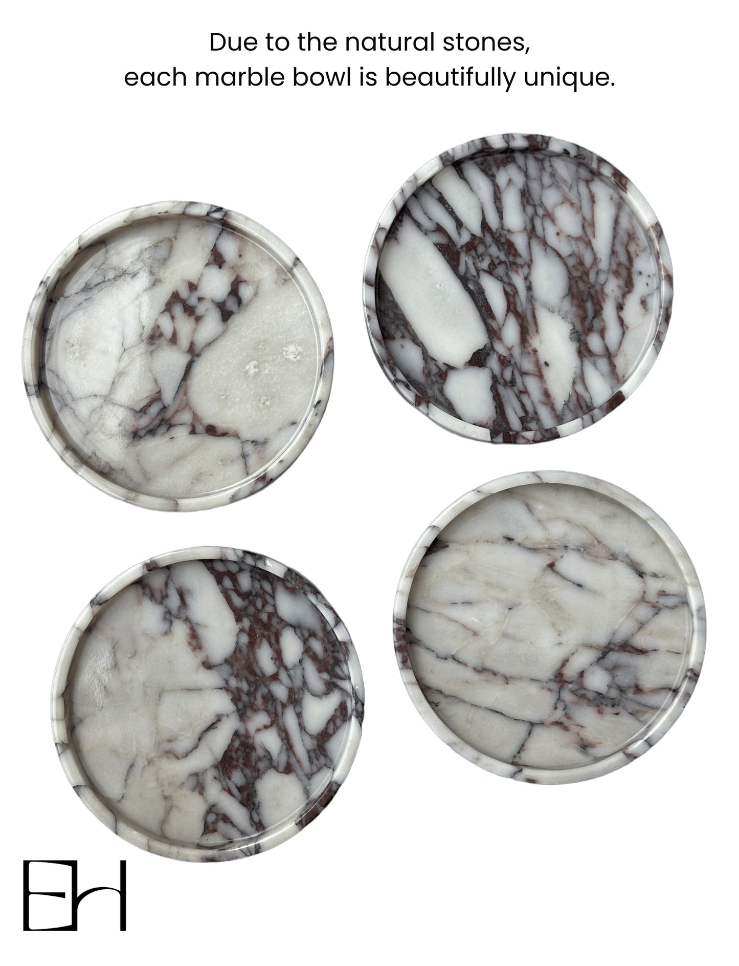 ExcHues 10” Footed Marble Tray and Fruit Bowl for Kitchen Counter