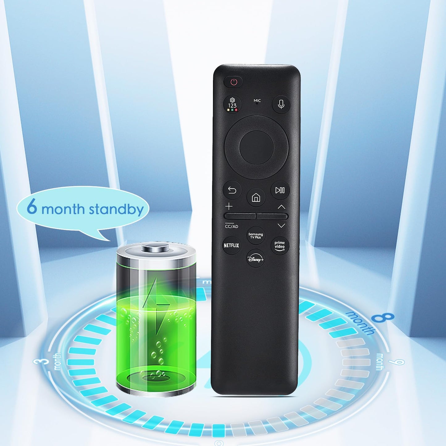 Voice Remote Replacement for Sony Smart TV Control:Comptible for 2019-2025 Sony Bravia OLED LED 4K 8K UHD,for Android Google TV with Shortcuts YouTube and Dinsey+ etc.