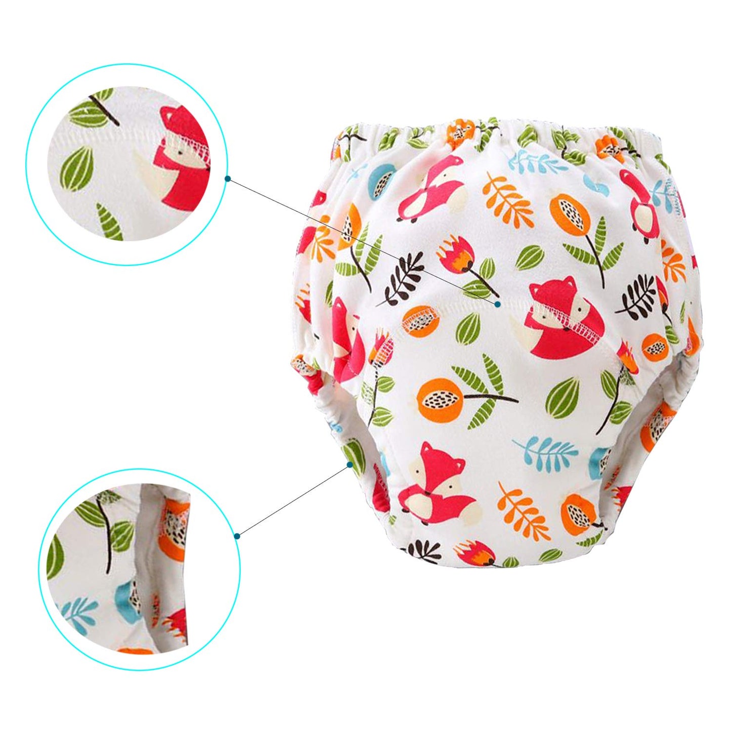 JackLoveBriefs Potty Training Pants for Girls, Learning Designs Training Underwear Pants 2-3T, 7 Packs