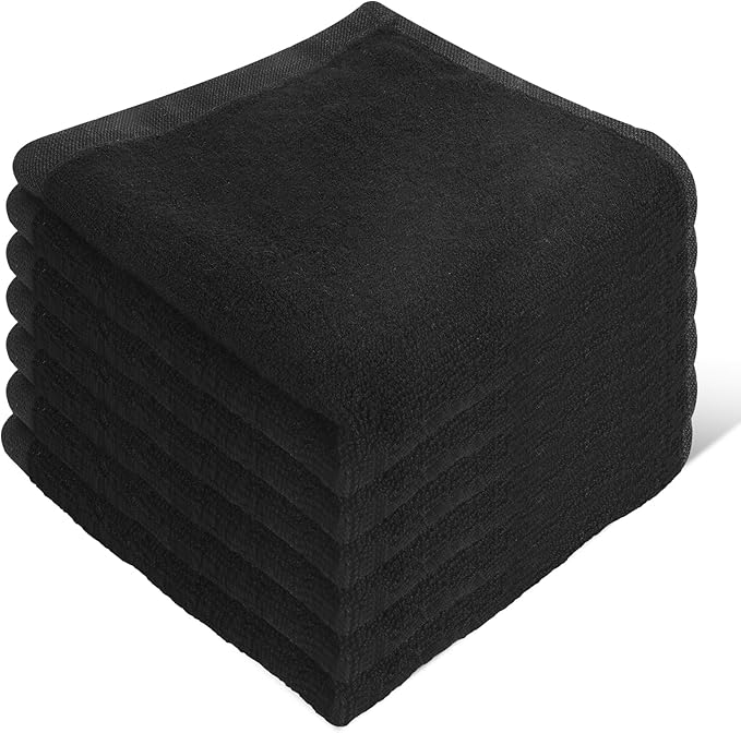6 Pack Microfiber Wash Cloth, 12x12 Inch Highly Absorbent and Soft Feel