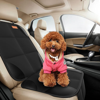 SMART ELF 2 pack Car Seat Protector - for kids, Child with Waterproof Fabric & Thickest Padded Cover & Featuring Best Size Coverage Available & Organiser Pockets - Fits Isofix
