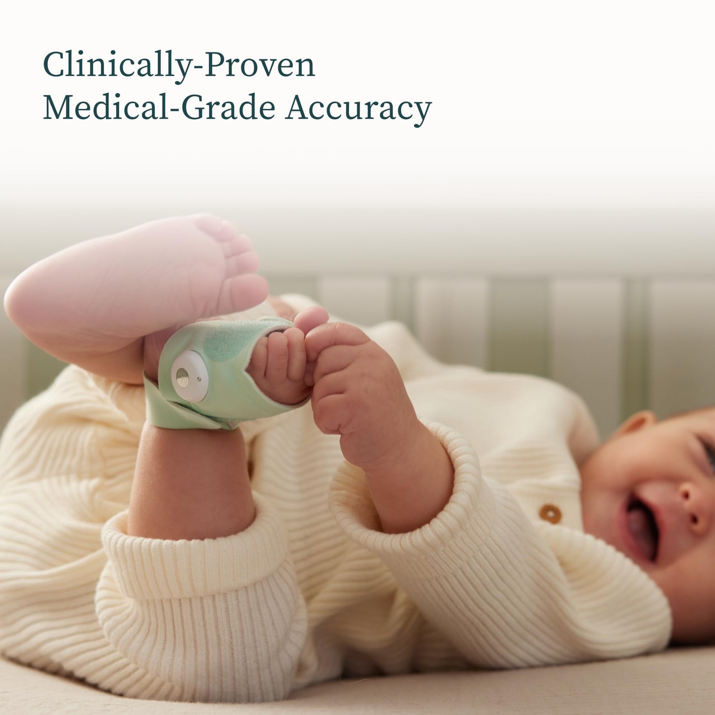 Owlet Dream Sock® - FDA-Cleared Smart Baby Monitor - Track Live Pulse (Heart) Rate, Oxygen in Infants - Receive Notifications