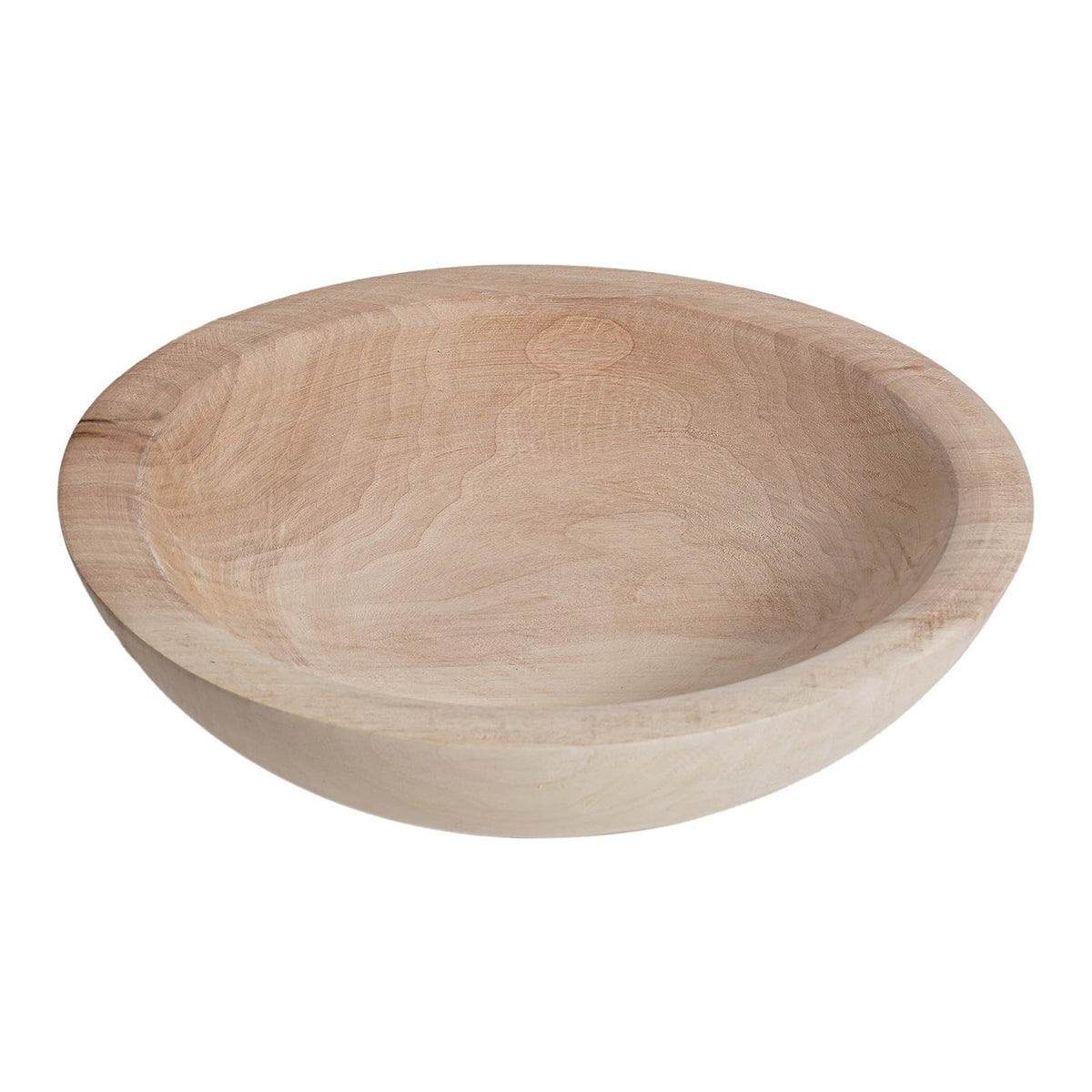 RUIRUICO Wooden Decorative Bowl, Farmhouse Centerpiece (Natural)