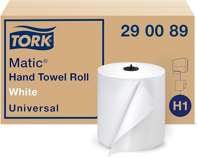 Tork Matic Soft Hand Towel Roll & Matic Paper Hand Towel Roll White H1