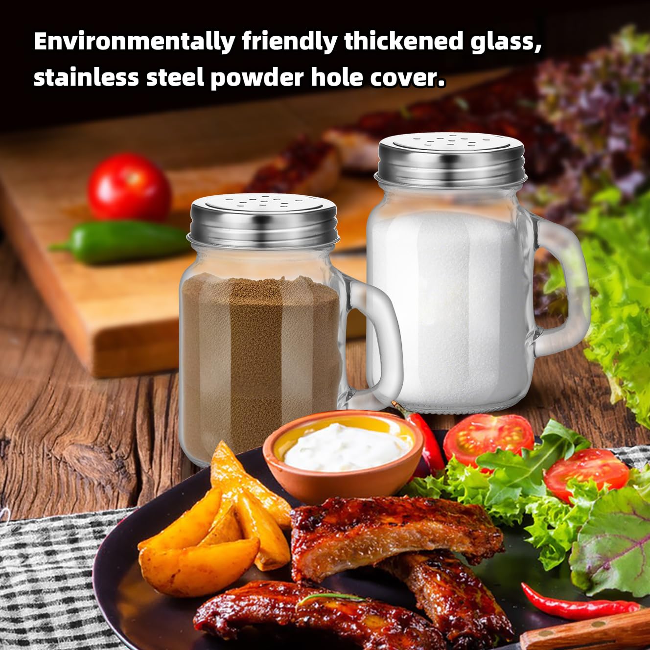 12Pcs 4oz Clear Glass Spice Bottle Salt Shakers Household Spice Bottles Salt and Pepper Shakers Kitchen Seasoning Jar Multipurpose Condiment Jar Seasoning Shaker Salt Container Pepper Jar (12)