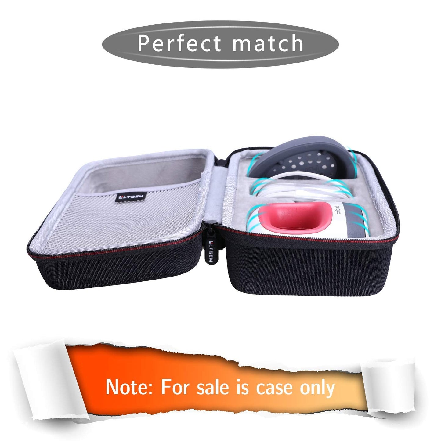 ZKMAGIC LTGEM Hard Carrying Case for Cricut EasyPress Mini Heat Press - Travel Protective Storage Bag, Aidsadd32, Minimalist