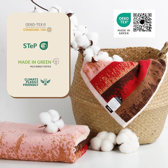 SEMAXE Luxury Bath Towel for Bathroom, 100% Cotton Towel