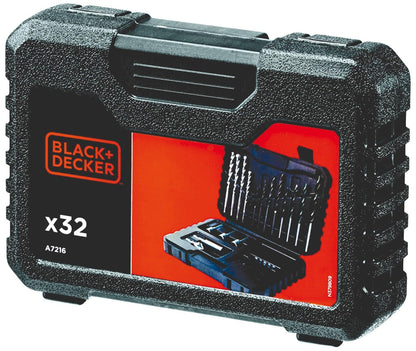 BLACK+DECKER A7216-XJ Drilling and Screw Driving Set (32-Piece)