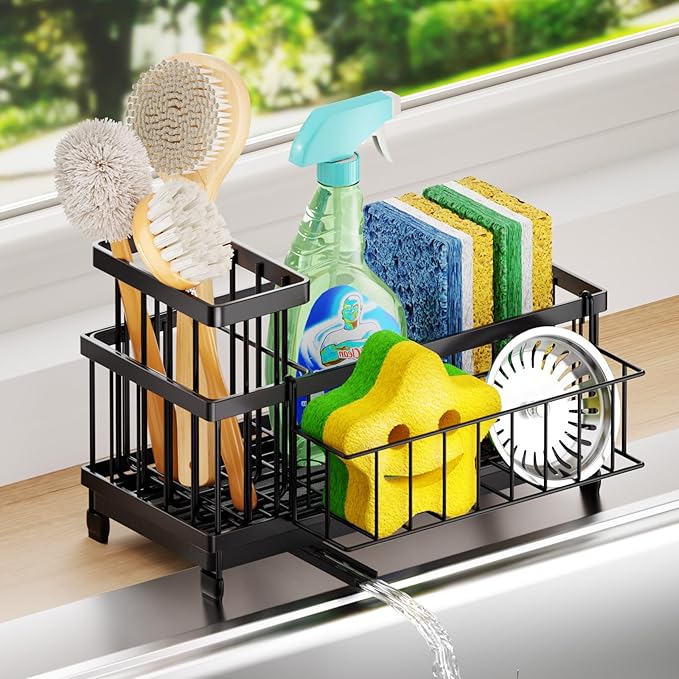 SWTYMIKI Sink Caddy Sponge Holder