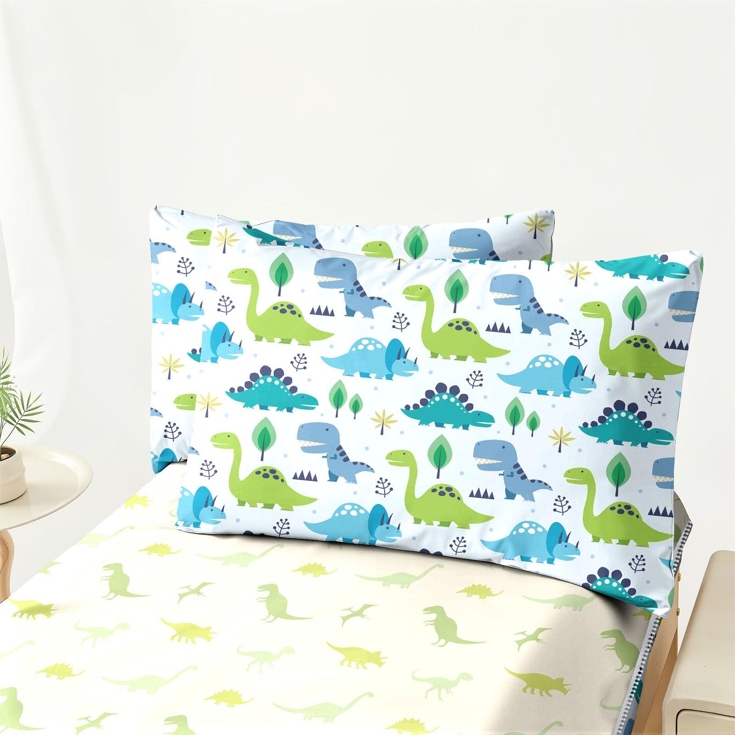 Dearller Dinosaur Zipper Bedding Twin for Boys Dinosaur Comforter Twin Comforter All in one Zipper Boys Bedding