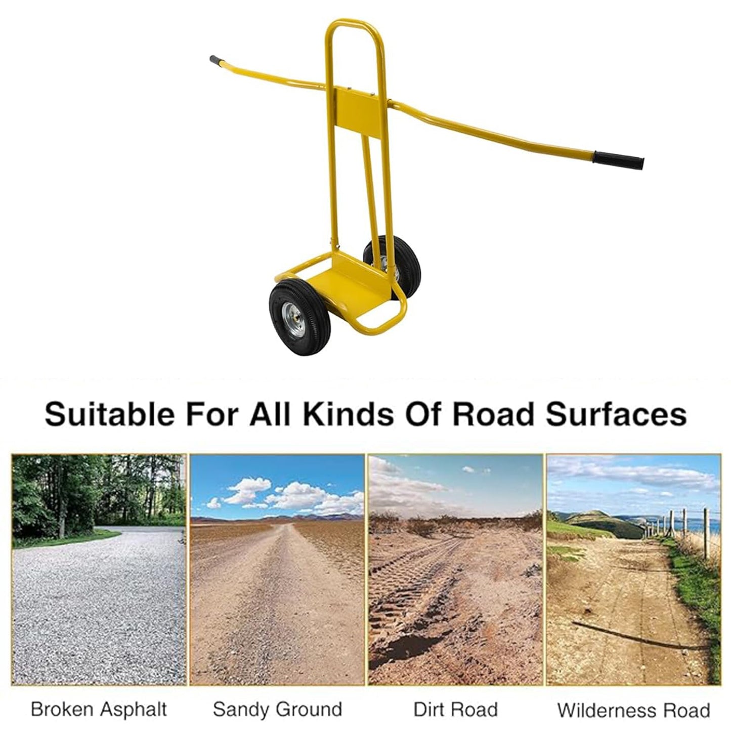 Reykilor Panel Truck Dolly Cart, 1200 LBS Load Capacity Drywall Sheet Cart with Wheels Handles, Heavy Duty Panel Dolly Service for Drywall, Plywood, Garage Home Warehouse