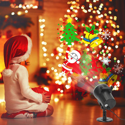 Christmas Halloween Lights Projector,Waterproof IP65 Indoor Motion Remote Control 10W LED Projector, 16 Slides Holiday Light Party Outdoor Garden House Apartment Kids Room Night Light