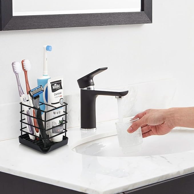 Toothbrush Holders for Bathrooms, Stainless Steel Bathroom Toothbrush Holder