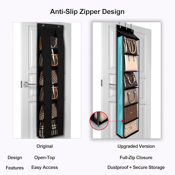 Lirex Over The Door Purse Organizer & Purse Shelf