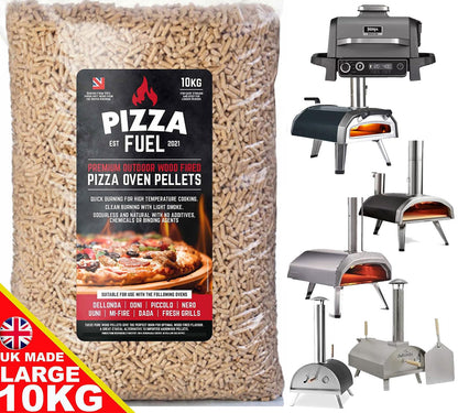 10kg Premium Pizza Oven Wood Pellets for Dallonda Nero Fresh Grills Uuni Ninja Wood Fire Electric BBQ