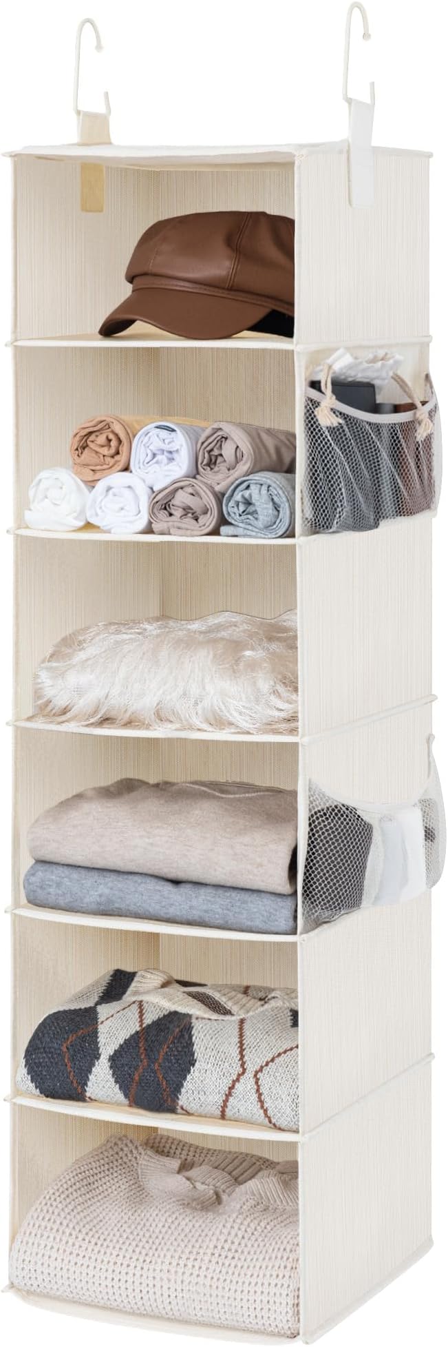 StorageWorks 6-Shelf Hanging Closet Organizer, Hanging Shelves