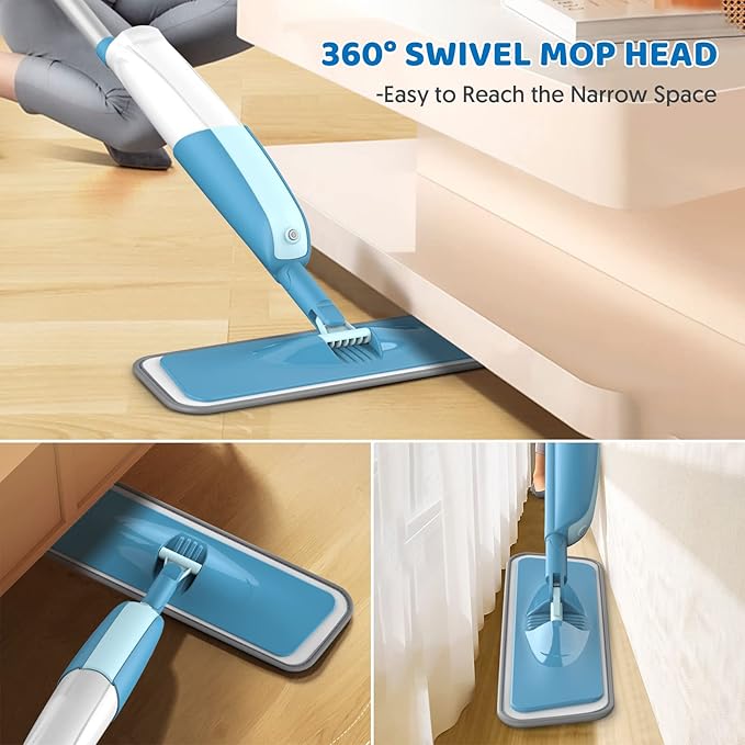 Spray Mops for Hardwood Floor Cleaning: MEXERRIS Wet Mops