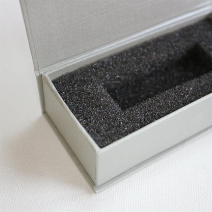 Caterpillar Red 4 x Magnetic USB Presentation Gift Boxes, Silver Grey Colour, flash drives, removable drives, Wedding Presentation Gift Box, Photography, 4 in., Present Gift