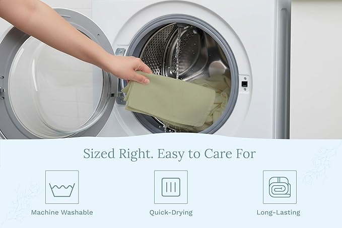 Organic Cotton Sage Flour Sack Kitchen Towels