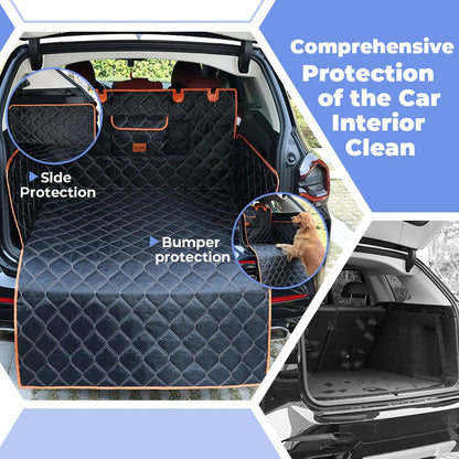 KYG Car Boot Protector, Waterproof, Nonslip, Boot Liner for Dogs, Heavy-Duty Dog Car Seat Cover with Bumper Protection, Scratch-Proof & Durable Boot Liner Fits Cars, Hatchback SUVs 185x105cm (73"x41")