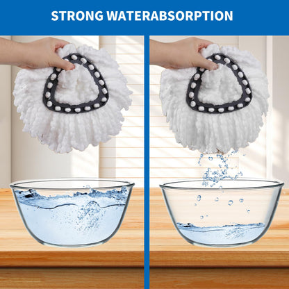 5 Pack Mop Replacement Heads ,Spin Replacement Mop Heads Mops Refill Compatible for vileda 1 Tank System , Microfiber Swivel Mops Refill,Deep Clean,Machine Washable and Easy to Replace