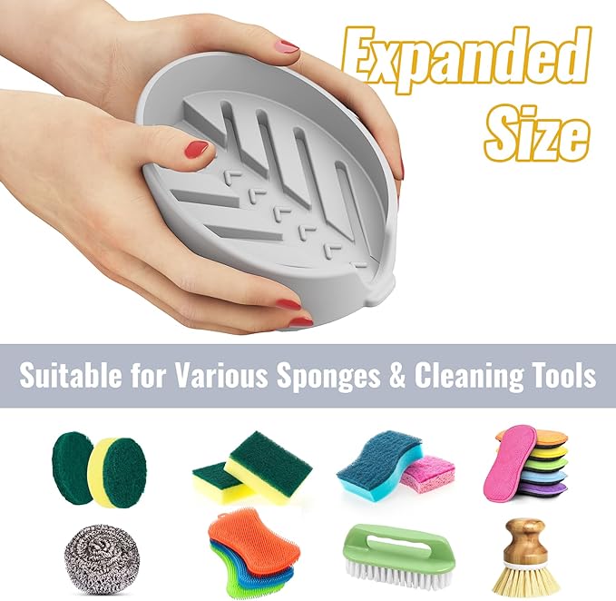 NiHome Silicone Sponge Holder Compatible