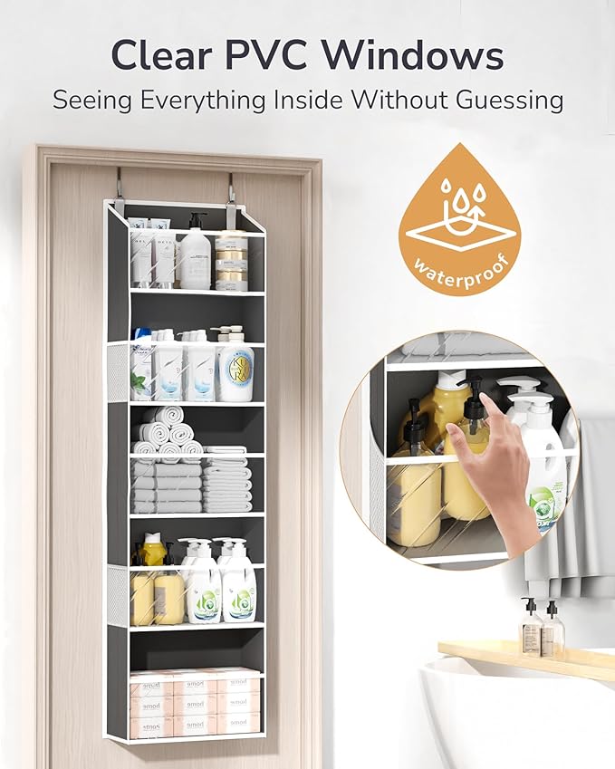ULG Clear Over The Door PVC Organizer
