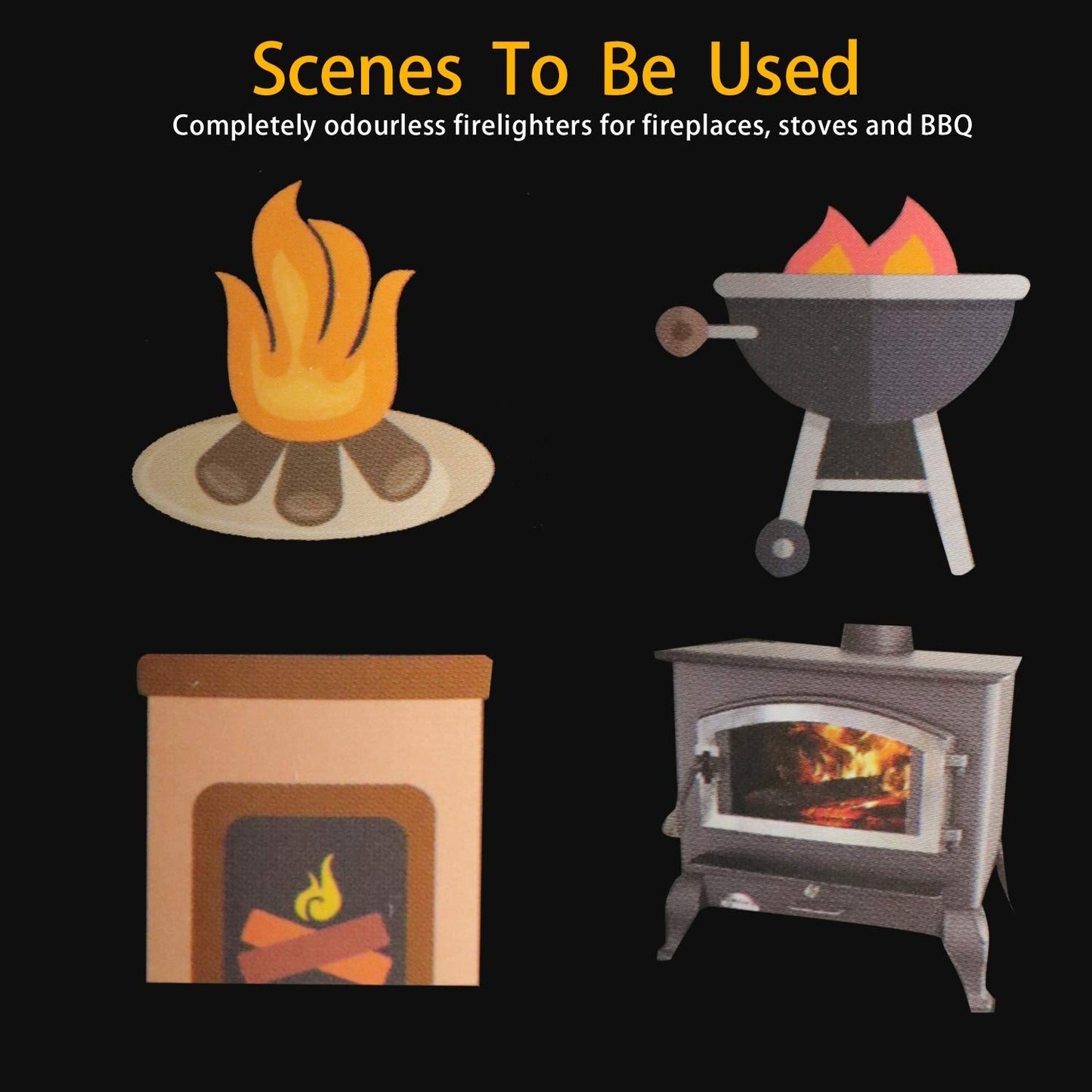 100 Pack Quick Fire Starters，Wax Cups Waterproof, Non Toxic Firelighter Natural Safe Cubes Burns up to 8 Min at Over 750° - 100%, Perfect for Fat Wood Stove Campfire, Start Charcoal Kit (Style1)