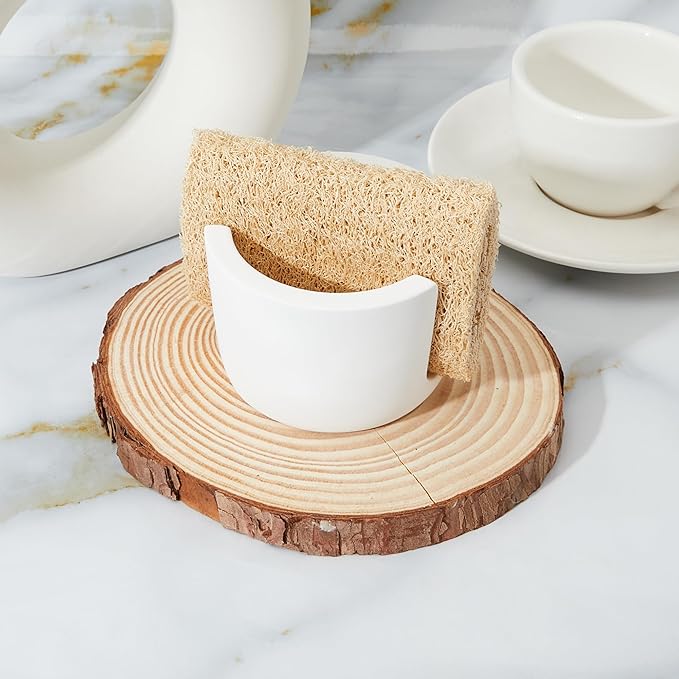 Diatomite Sponge Holder for Kitchen Sink Counter, Quick Drying, Fast Water