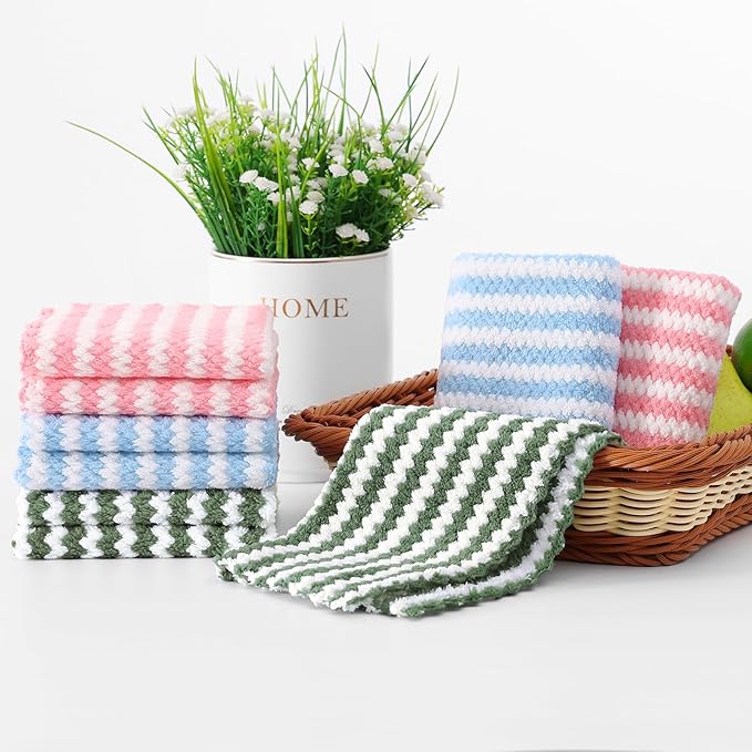 Homaxy 18 Pack Kitchen Dish Cloths, Ultra Soft and Absorbent Dish Towels