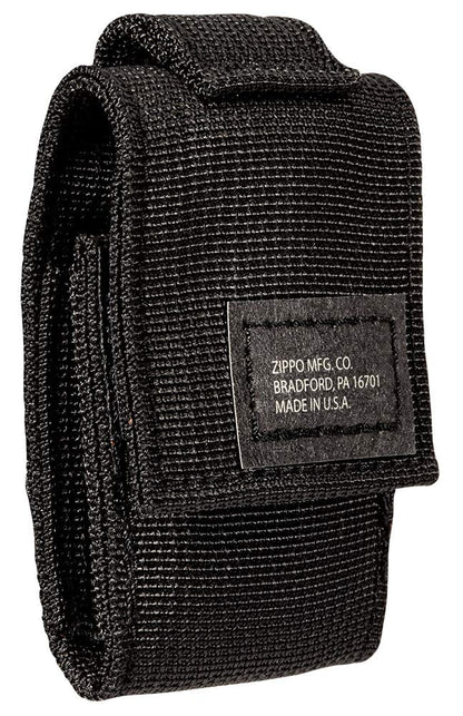 Zippo Black Tactical Pouch and Black Crackle Windproof Lighter Gift Set