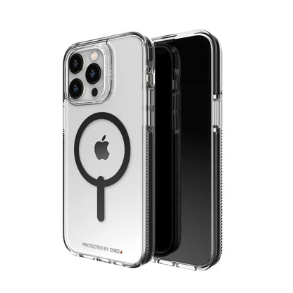 ZAGG Gear4 Santa Cruz Snap Case Apple iPhone 14 Pro Max, D30 Drop Protection Up to (13ft│4m), Wireless Charging Compatible, Reinforced Top, Bottom & Edges - Black