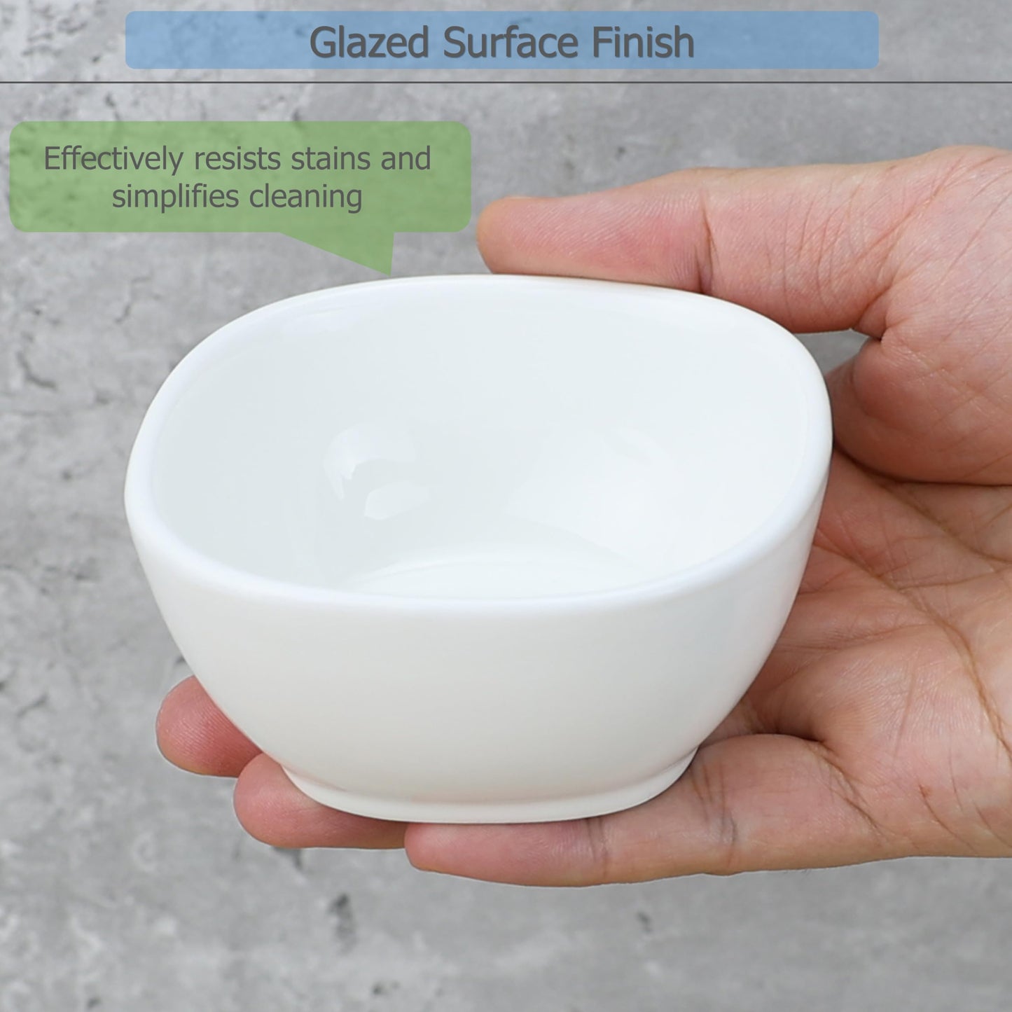 EIKS Ceramic Dip Bowls Side Dishes with Wooden Tray for Serving Appetizer Nuts Candy Snack Sauce Sauce Seasoning
