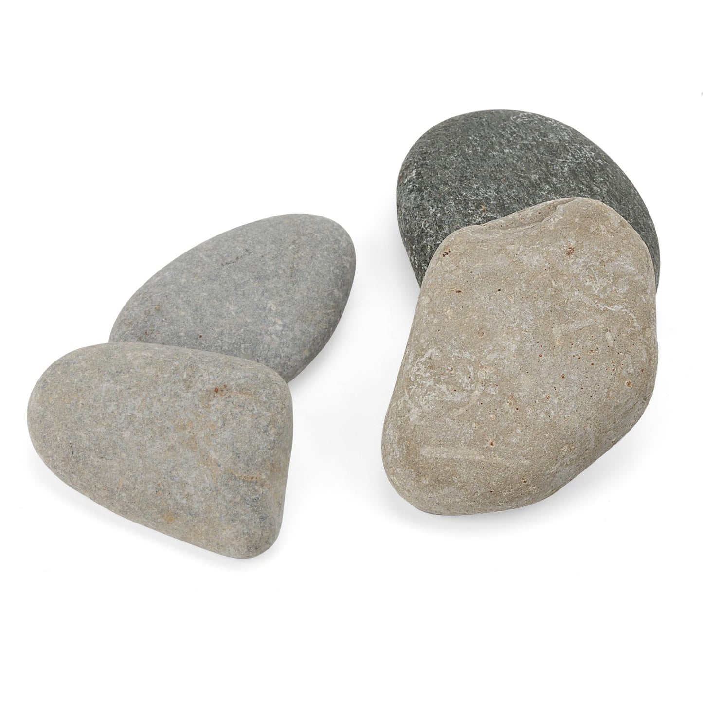 SHEUTSAN 12 PCS 3-4 Inch River Painting Rocks, Crafts Stones, Flat Rocks, Smooth Painting Stone for DIY Project, Hand Crafts