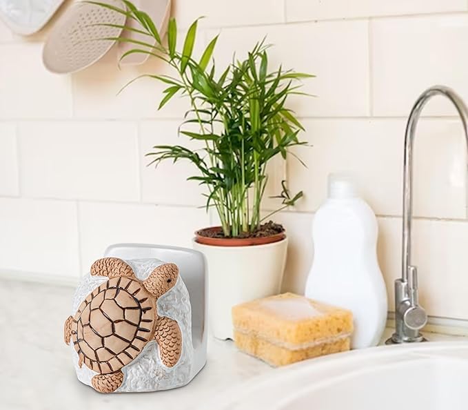 Turtle Kitchen Sponge Holder for Kitchen Sink Ceramic Kitchen Sink Sponge