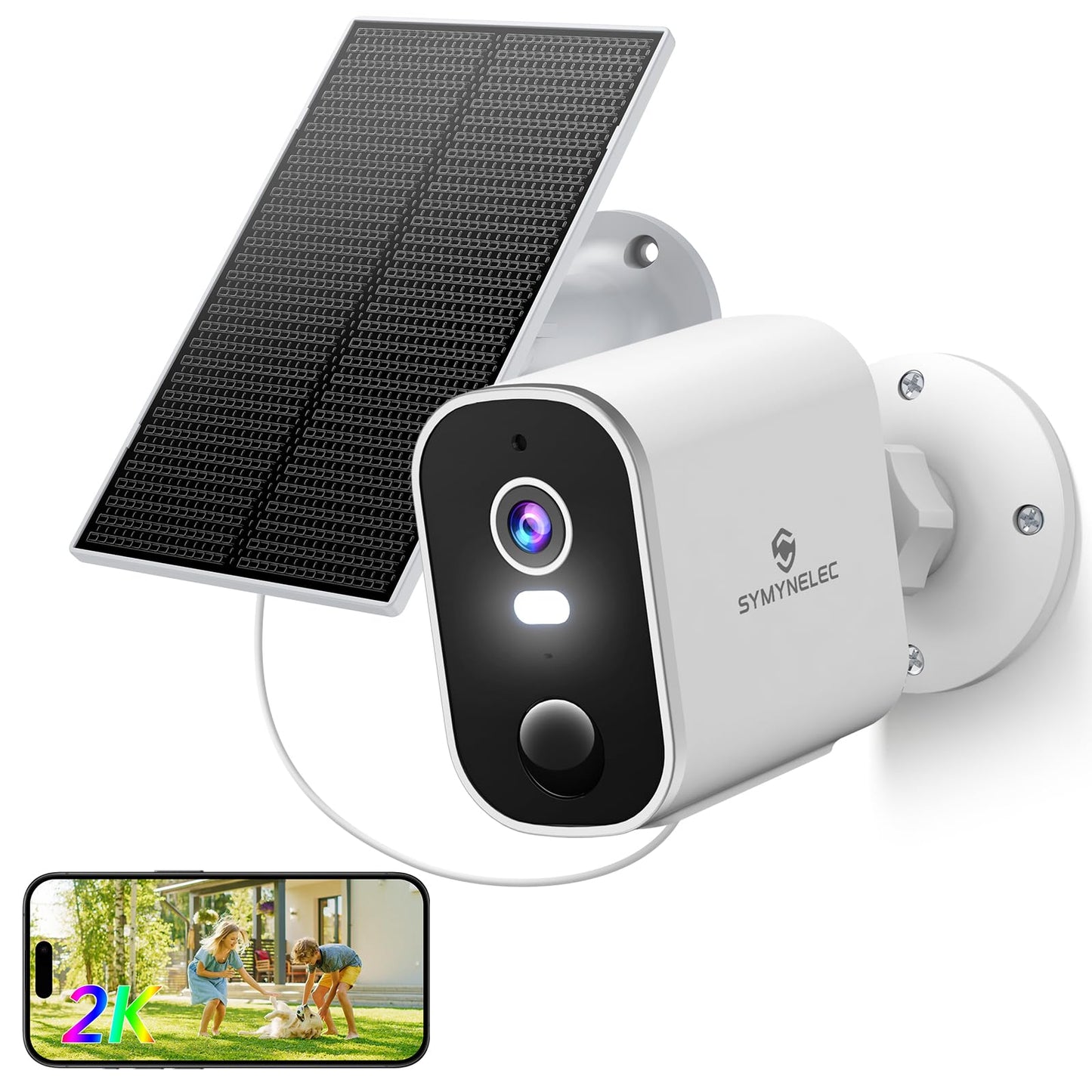 Security Cameras Wireless Outdoor 2K: Battery Powered WiFi Camera with AI Motion Detection for Home - Color Night Vision Spotlight Siren Alarm 2-Way Talk IP65 Waterproof Cloud TF Storage 2-Pack