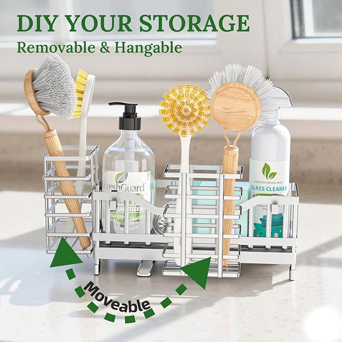 Sponge Holder for Kitchen Sink, Kitchen Sink Caddy