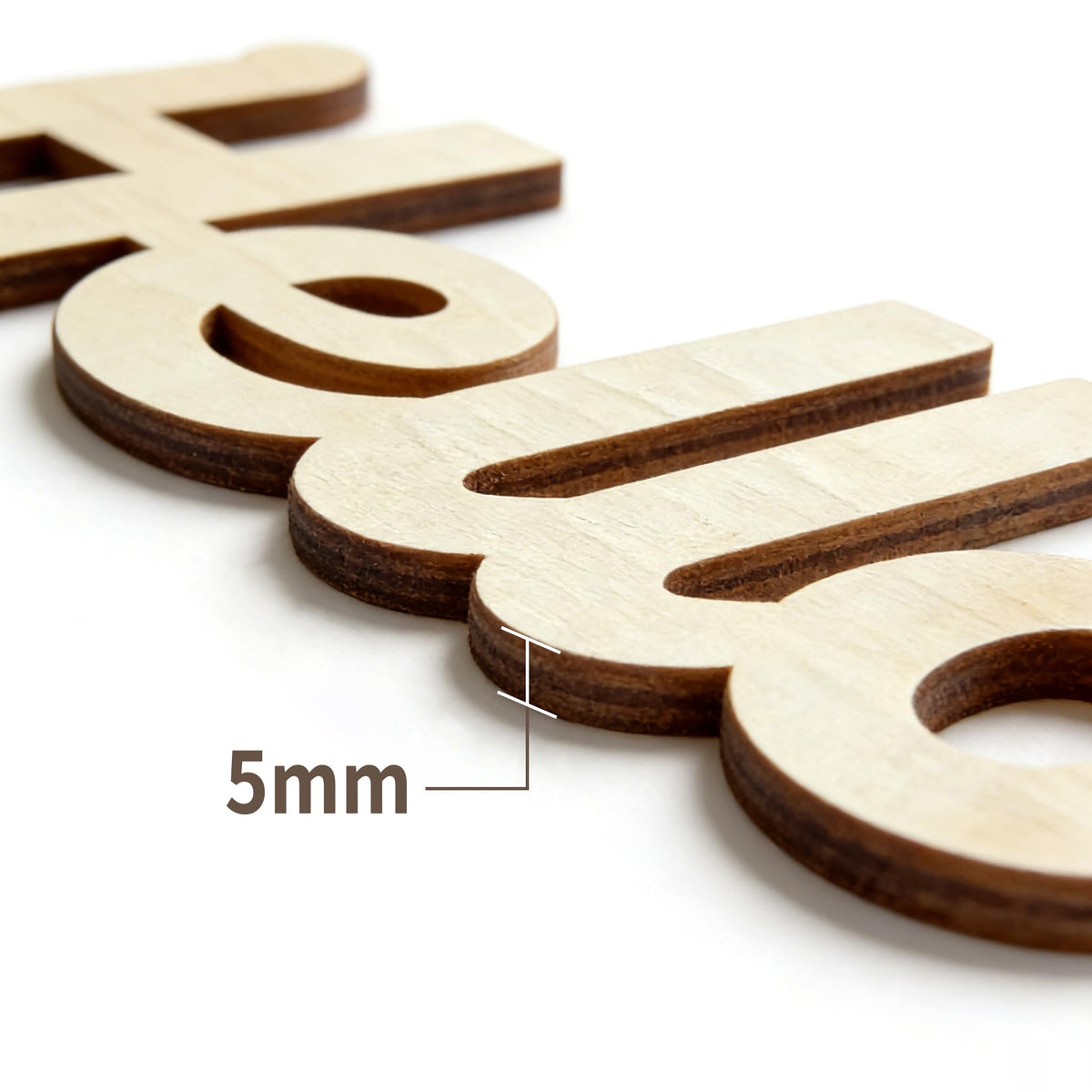 3 Pk 5mm Unfinished Wood Words Cutouts Hello Home Welcome Sign