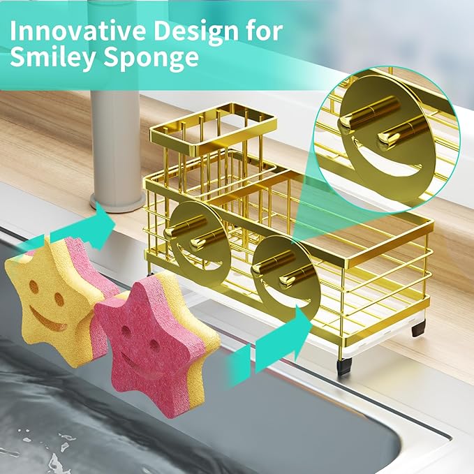 HapiRm Sink Caddy Sponge Holder