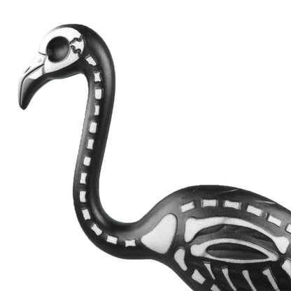 Skeleteen Zombie Skeleton Flamingo Yard Ornaments with Stakes, Pack of 2
