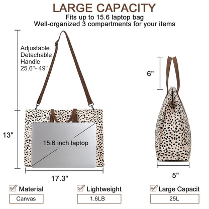 BTOOP Tote Bag Christmas Gifts for Women Work Teacher Tote Bag 15.6 inch Laptop Shoulder Bags Handbag Office Briefcase with Clutch Purse