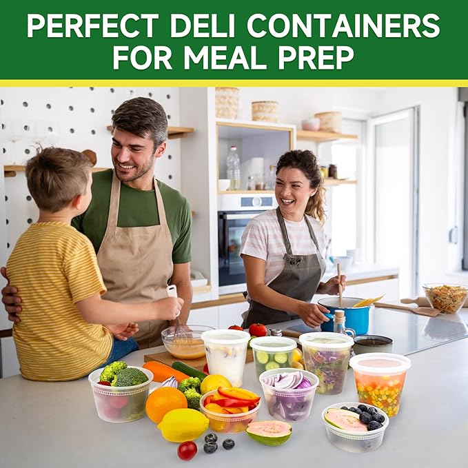 50 Set 8 oz Deli Containers