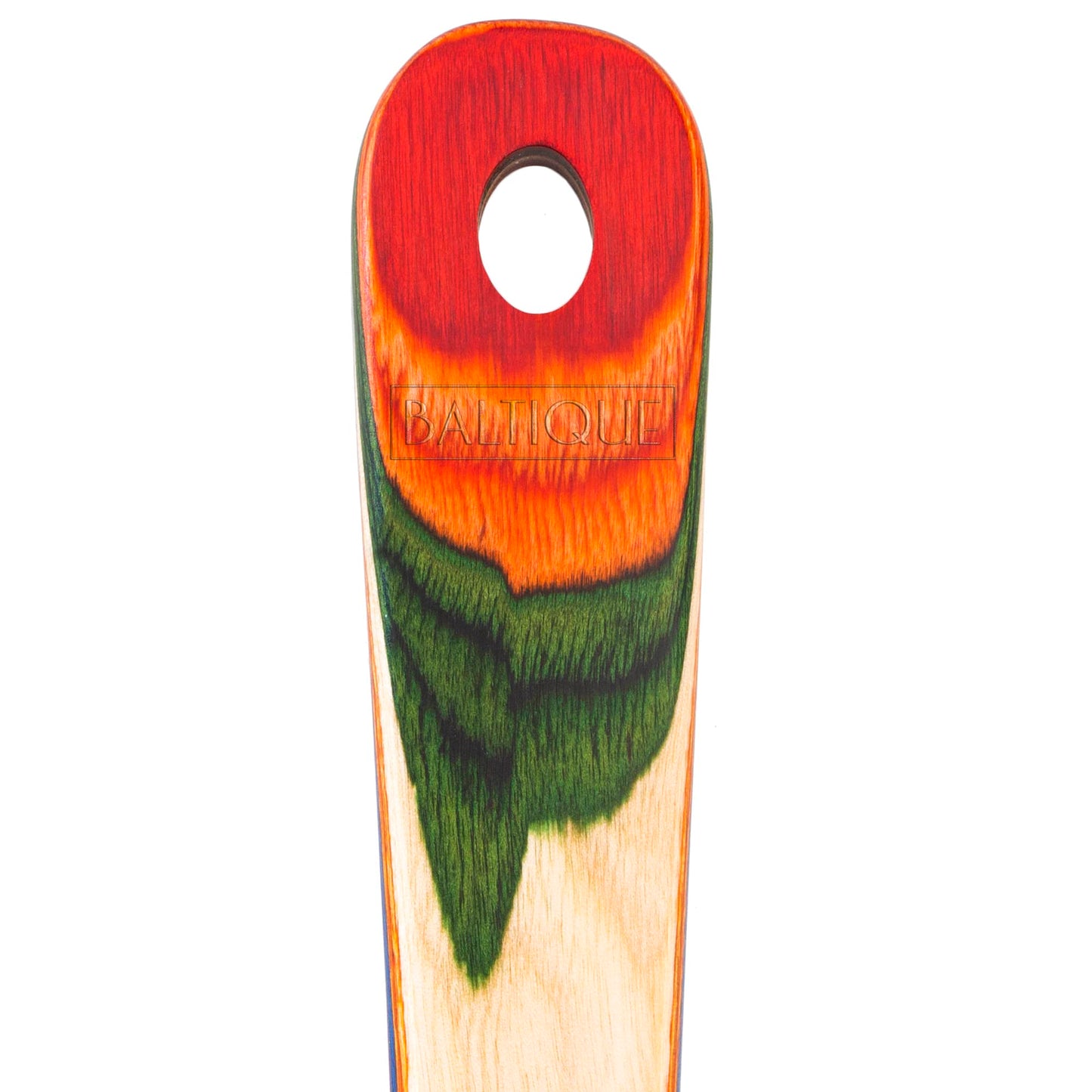 Baltique Marrakesh Collection Wooden Coffee Scoop – Colorful Birch Wood Reusable Scoop for Ground Coffee, Protein Powder & More
